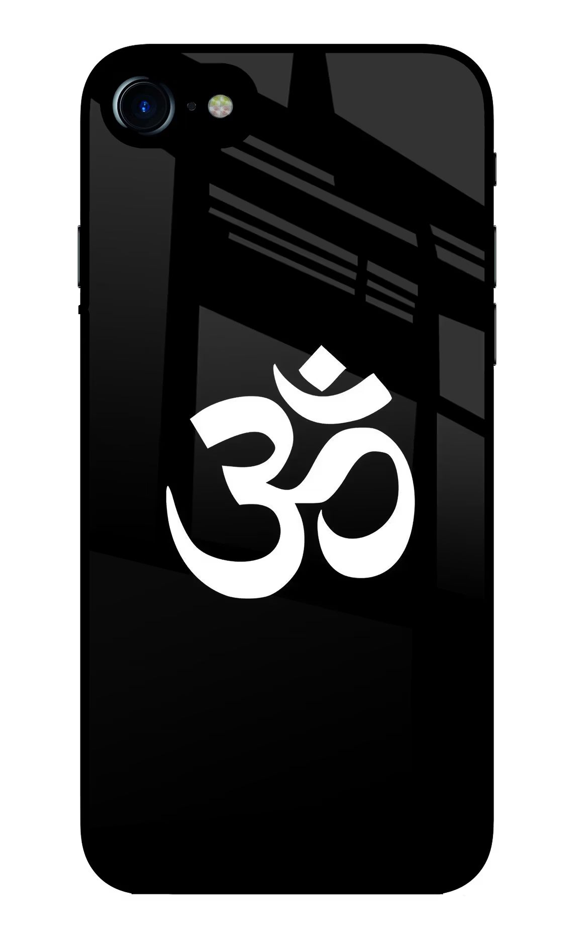 Om iPhone 7/7s Glass Case Back Cover by Casekaro