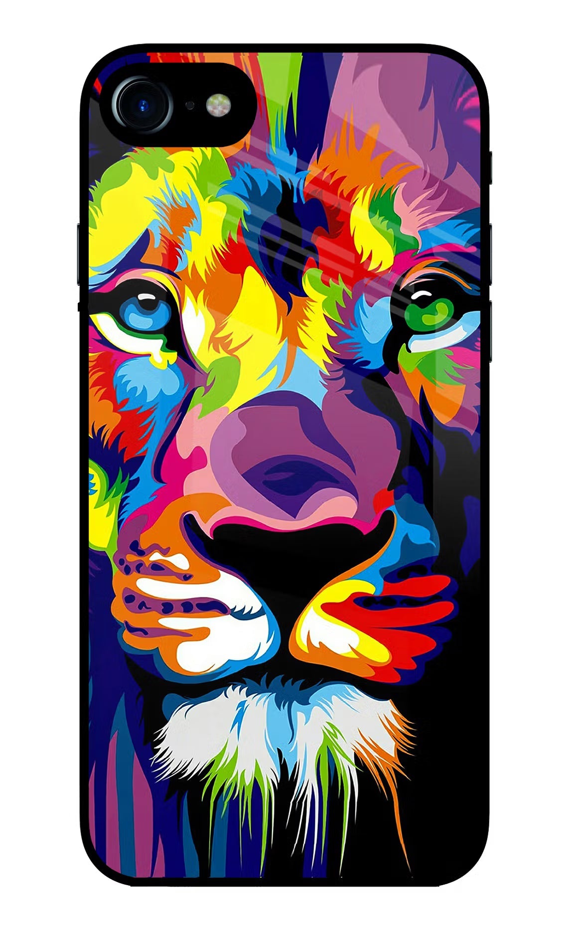 Lion iPhone 7/7s Glass Case Back Cover by Casekaro