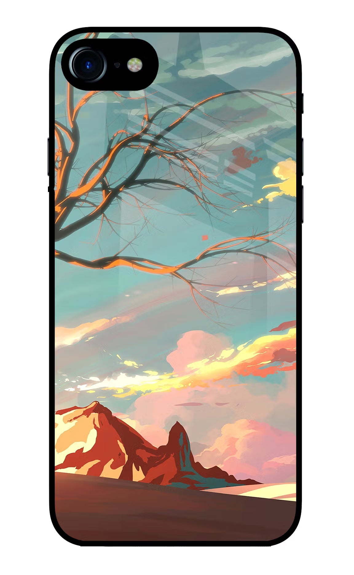Scenery iPhone 7/7s Glass Case Back Cover by Casekaro