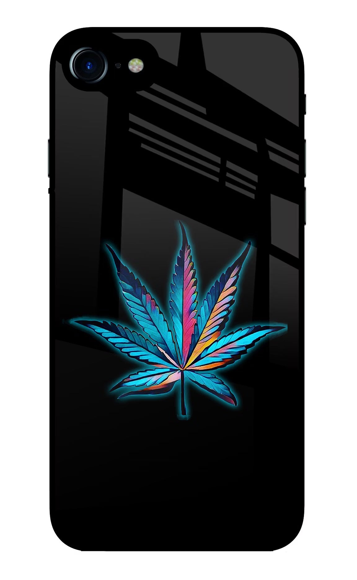 Weed iPhone 7/7s Glass Case Back Cover by Casekaro