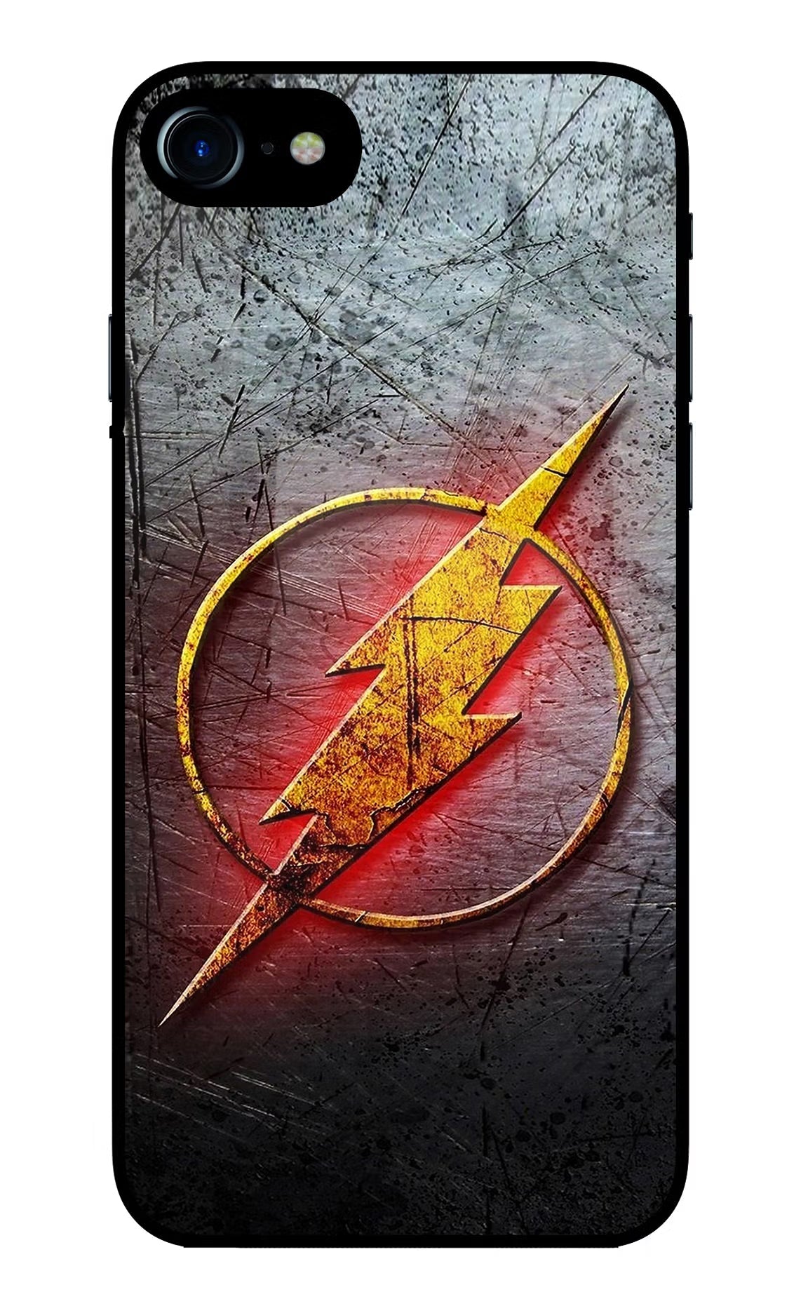 Flash iPhone 7/7s Glass Case Back Cover by Casekaro