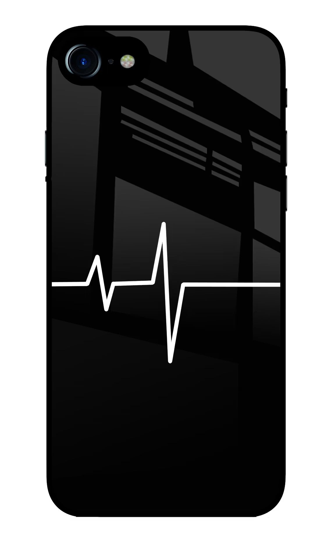 Heart Beats iPhone 7/7s Glass Case Back Cover by Casekaro