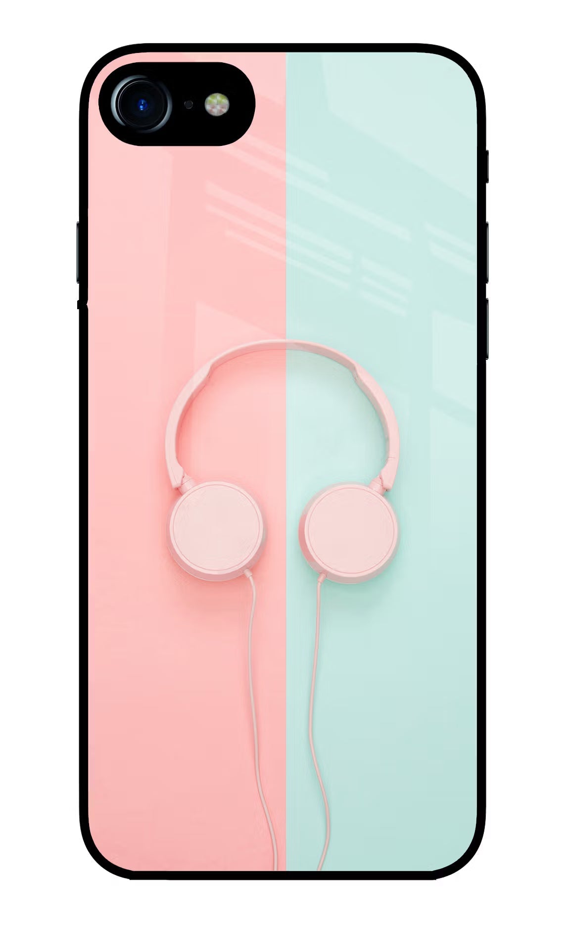 Music Lover iPhone 7/7s Glass Case Back Cover by Casekaro
