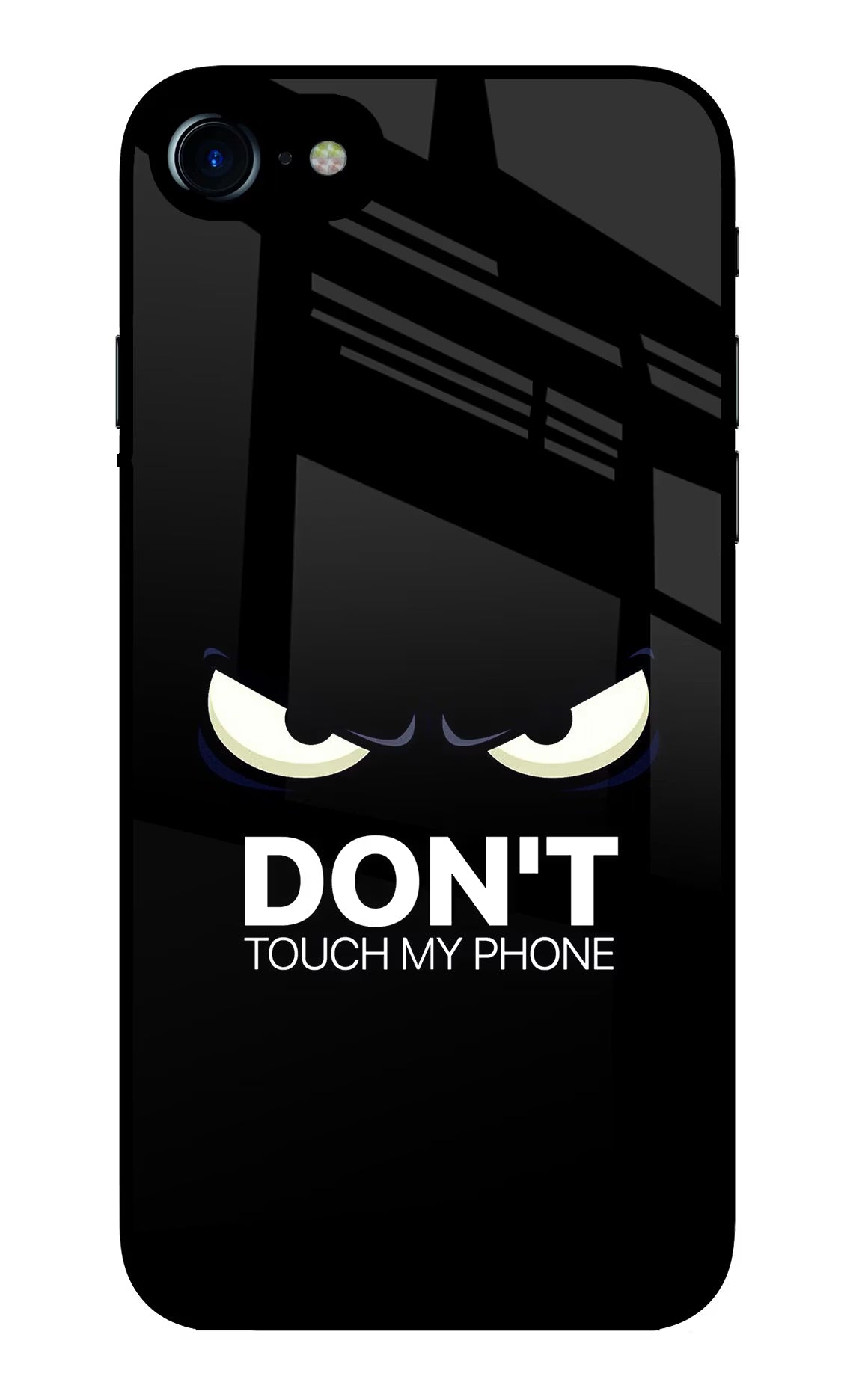 Don'T Touch My Phone iPhone 7/7s Glass Case Back Cover by Casekaro