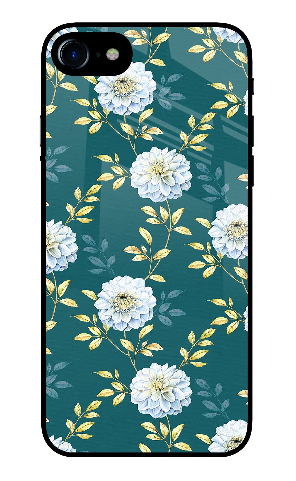 Flowers iPhone 7/7s Glass Case Back Cover by Casekaro