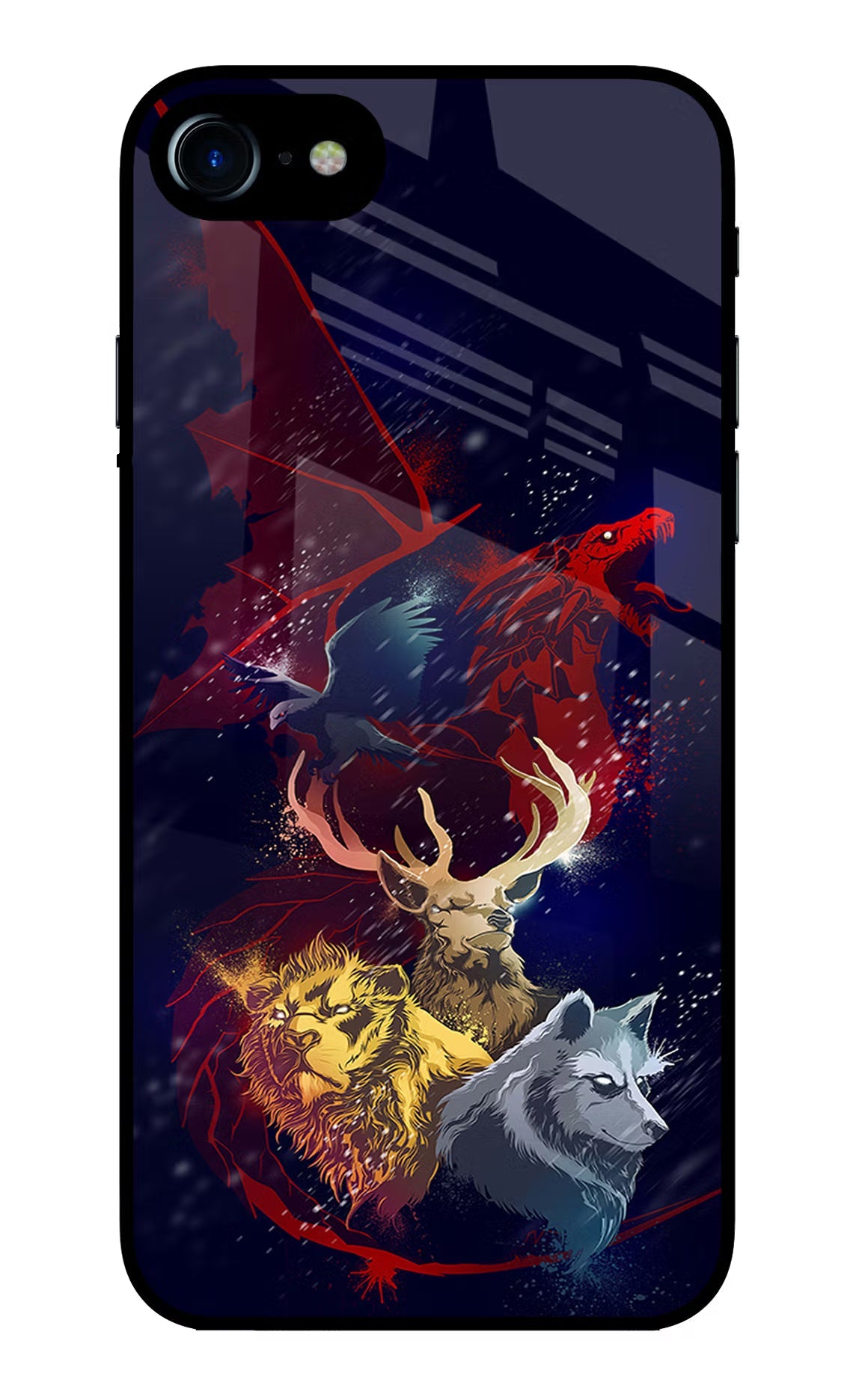 Game Of Thrones iPhone 7/7s Glass Case Back Cover by Casekaro
