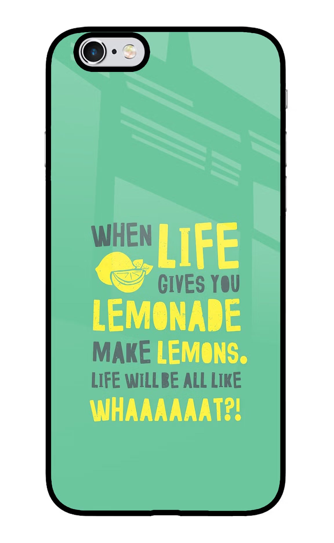 Quote iPhone 6 Plus/6s Plus Glass Case Back Cover by Casekaro