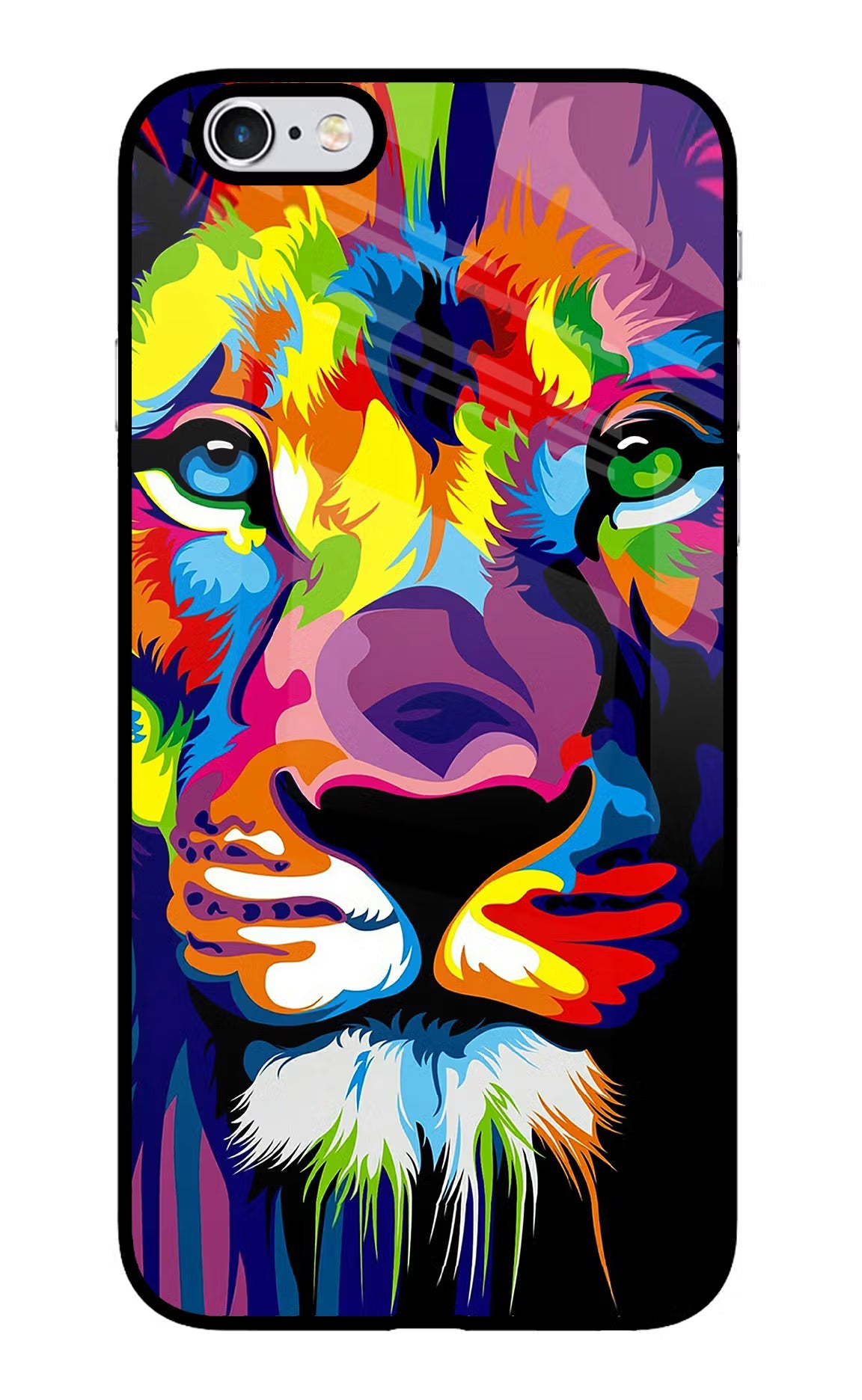 Lion iPhone 6 Plus/6s Plus Glass Case Back Cover by Casekaro