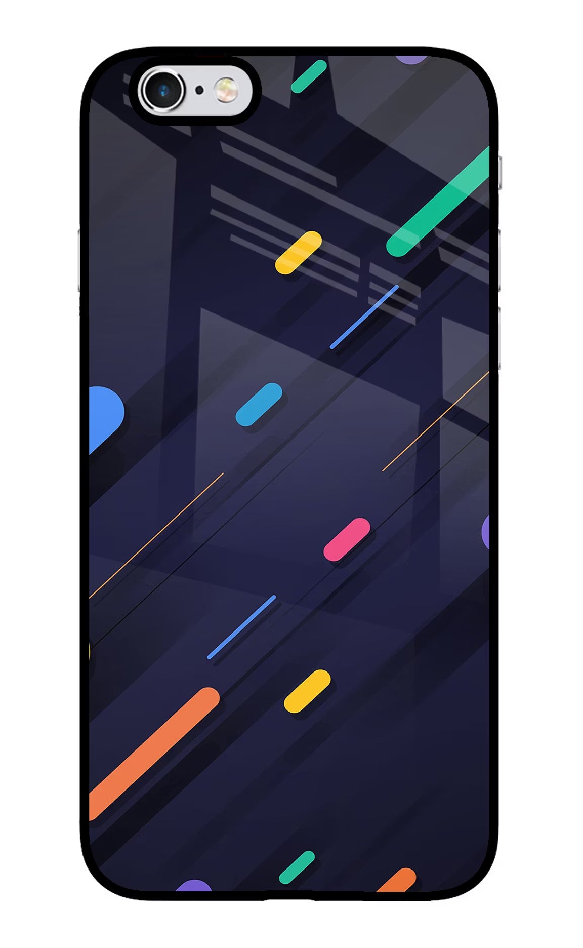 Abstract Design iPhone 6 Plus/6s Plus Glass Case Back Cover by Casekaro