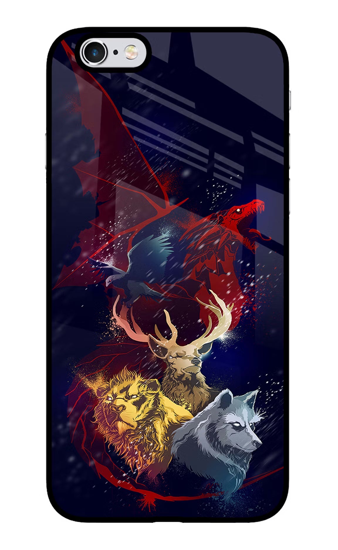 Game Of Thrones iPhone 6 Plus/6s Plus Glass Case Back Cover by Casekaro