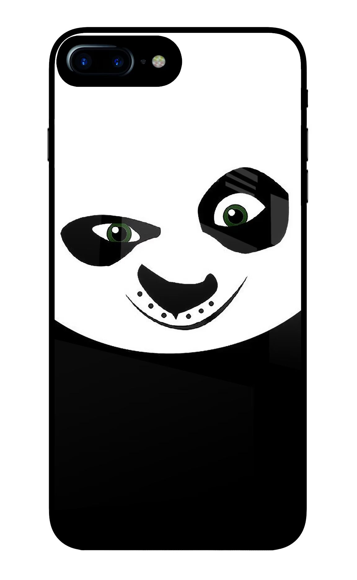 Panda iPhone 7 Plus Glass Case Back Cover by Casekaro