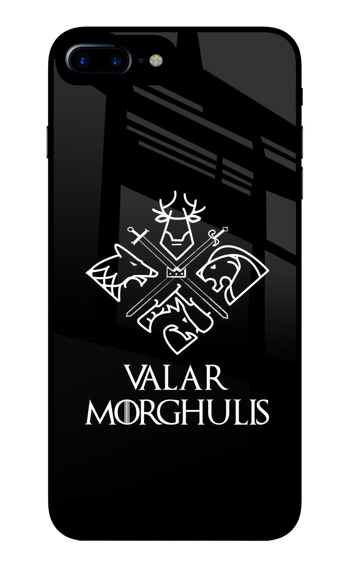 Valar Morghulis | Game Of Thrones iPhone 7 Plus Glass Case Back Cover by Casekaro