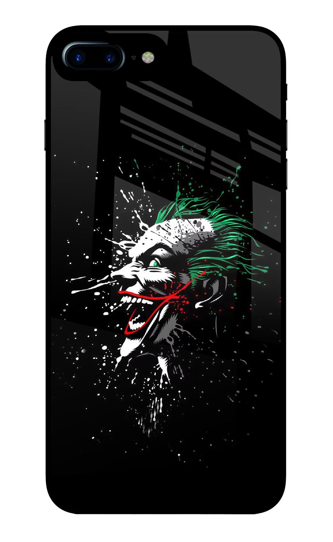 Joker iPhone 8 Plus Glass Case Back Cover by Casekaro