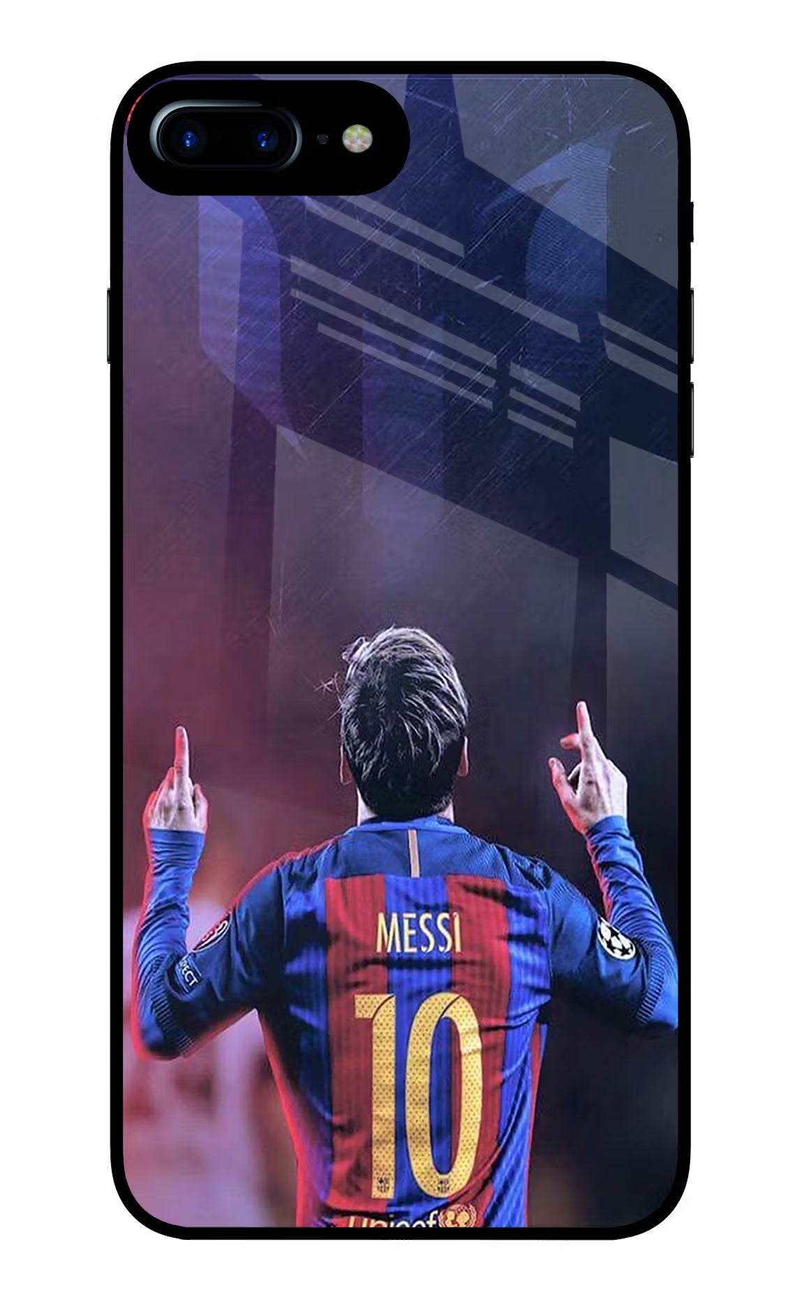 Messi iPhone 8 Plus Glass Case Back Cover by Casekaro