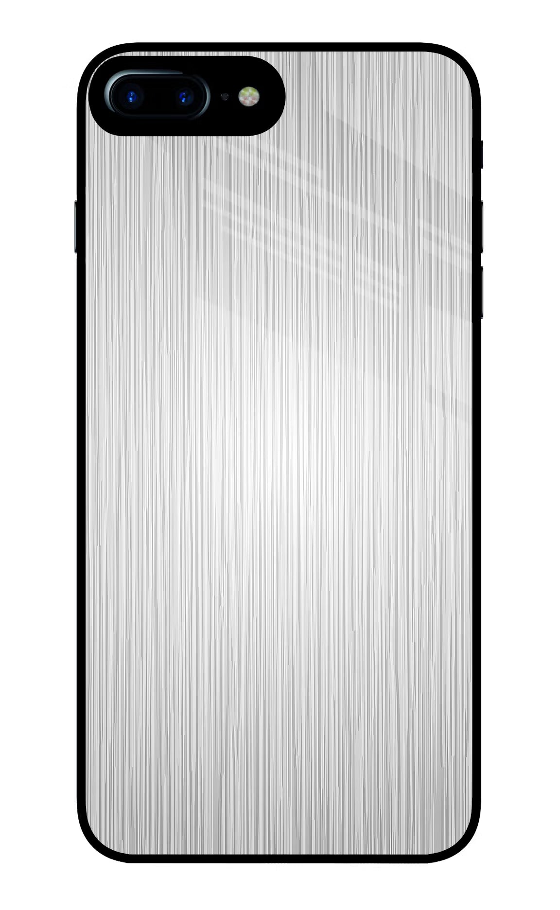 Wooden Grey Texture iPhone 8 Plus Glass Case Back Cover by Casekaro