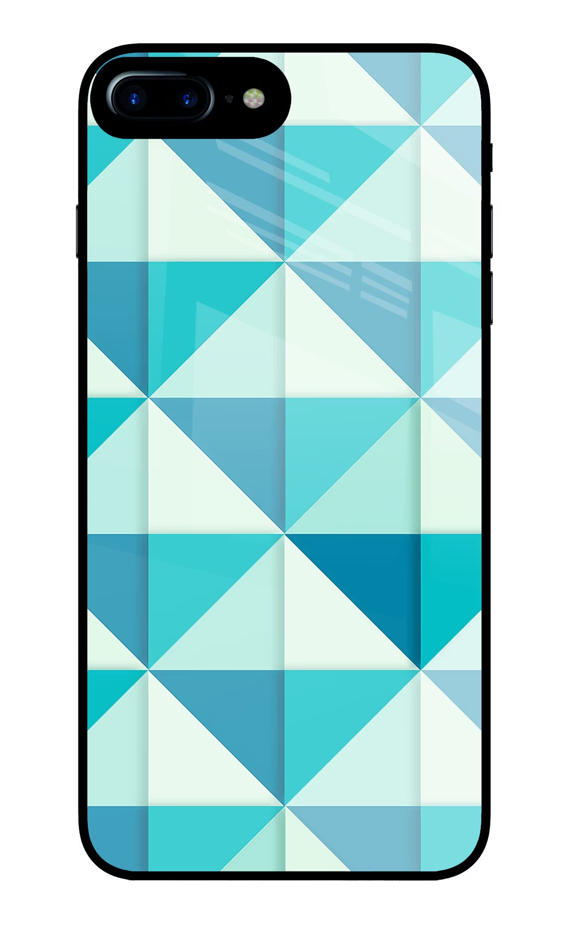 Abstract iPhone 8 Plus Glass Case Back Cover by Casekaro