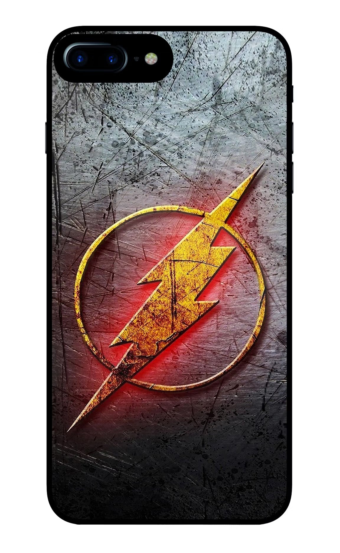 Flash iPhone 8 Plus Glass Case Back Cover by Casekaro