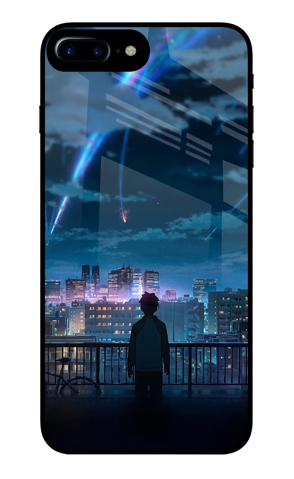 Anime iPhone 8 Plus Glass Case Back Cover by Casekaro