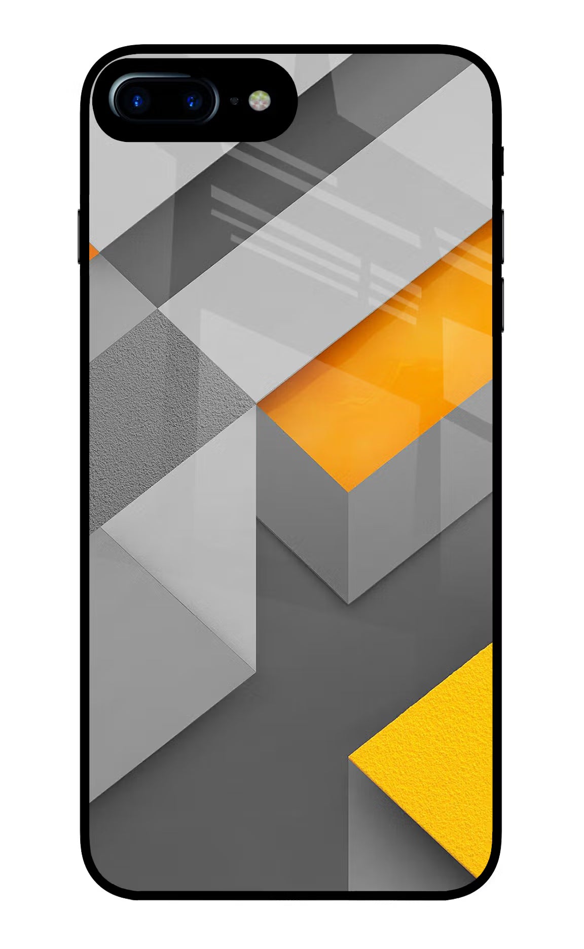 Abstract iPhone 8 Plus Glass Case Back Cover by Casekaro