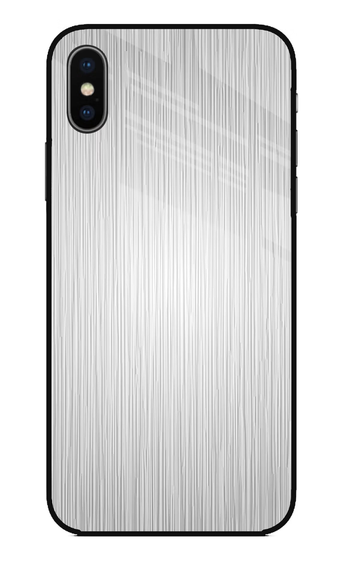 Wooden Grey Texture iPhone X Glass Case Back Cover by Casekaro