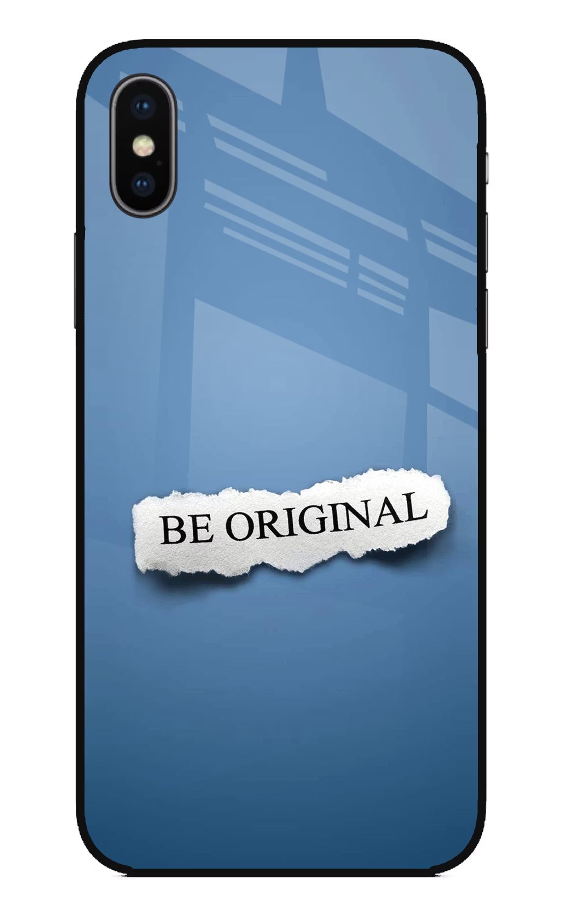 Be Original iPhone X Glass Case Back Cover by Casekaro
