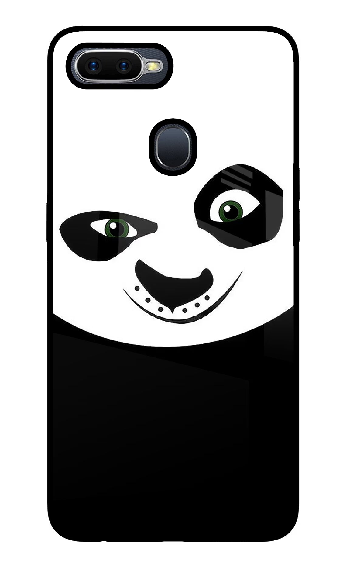 Panda Oppo F9/F9 Pro Glass Case Back Cover by Casekaro