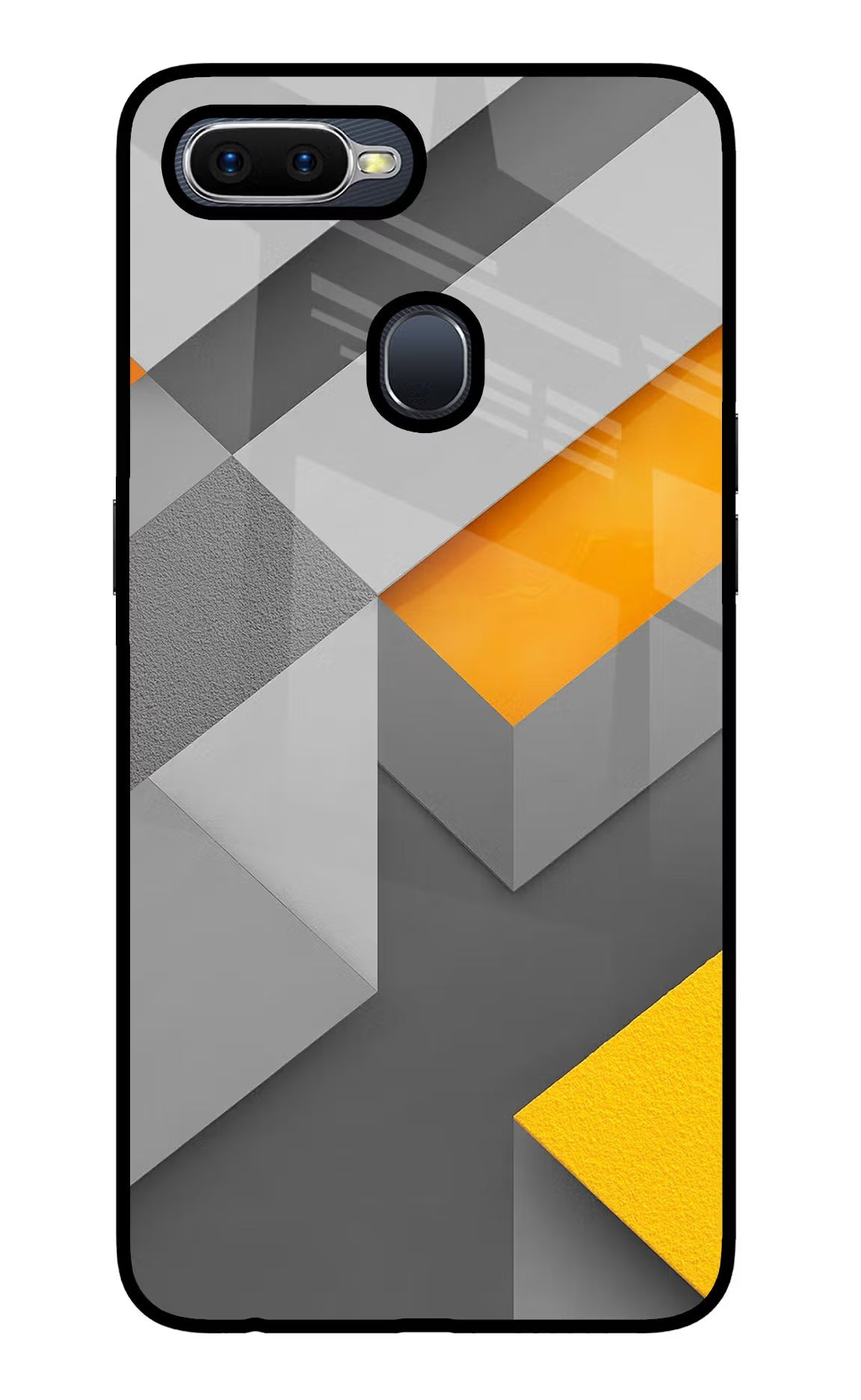 Abstract Oppo F9/F9 Pro Glass Case Back Cover by Casekaro