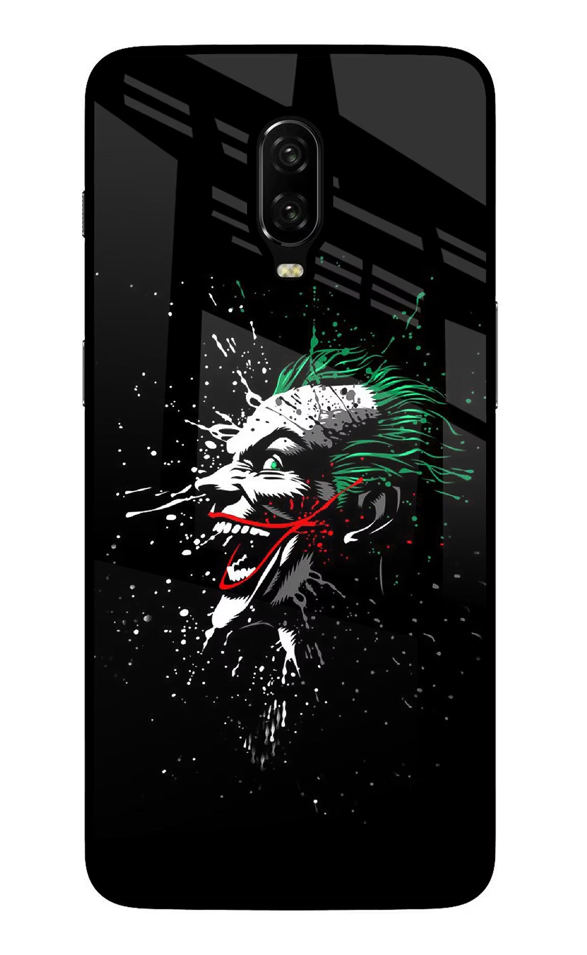 Joker Oneplus 6T Glass Case Back Cover by Casekaro