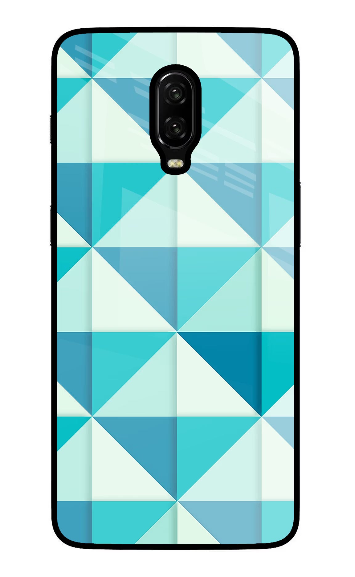 Abstract Oneplus 6T Glass Case Back Cover by Casekaro