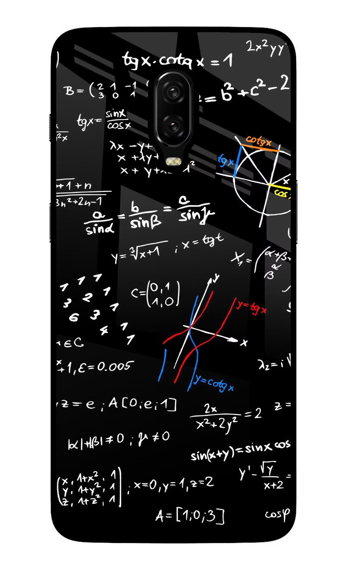 Mathematics Formula Oneplus 6T Glass Case Back Cover by Casekaro