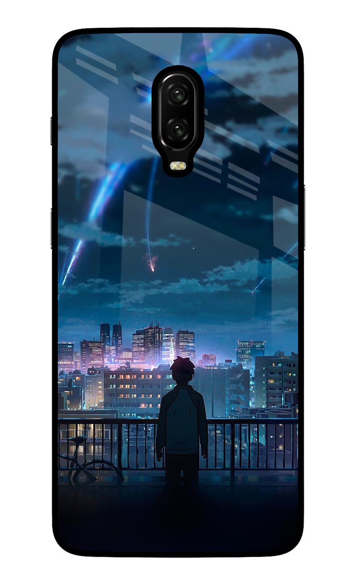 Anime Oneplus 6T Glass Case Back Cover by Casekaro