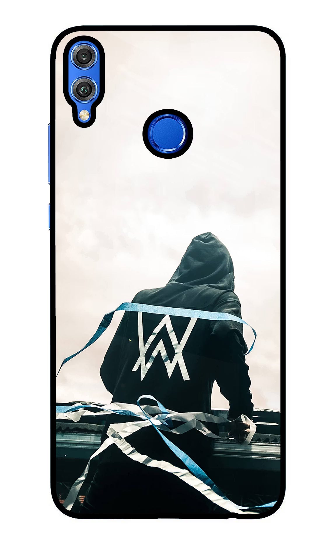 Alan Walker Honor 8X Glass Case Back Cover by Casekaro