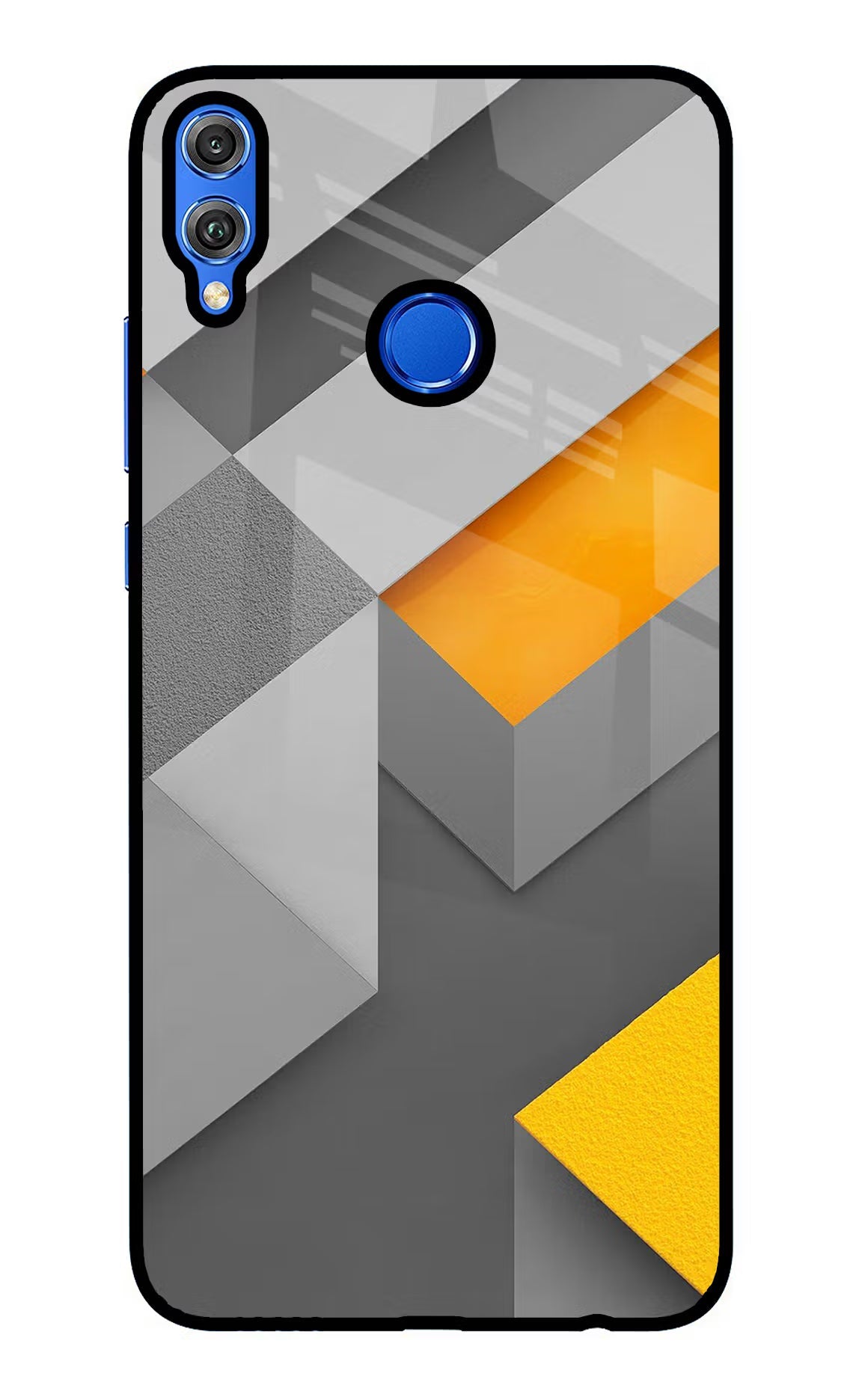 Abstract Honor 8X Glass Case Back Cover by Casekaro