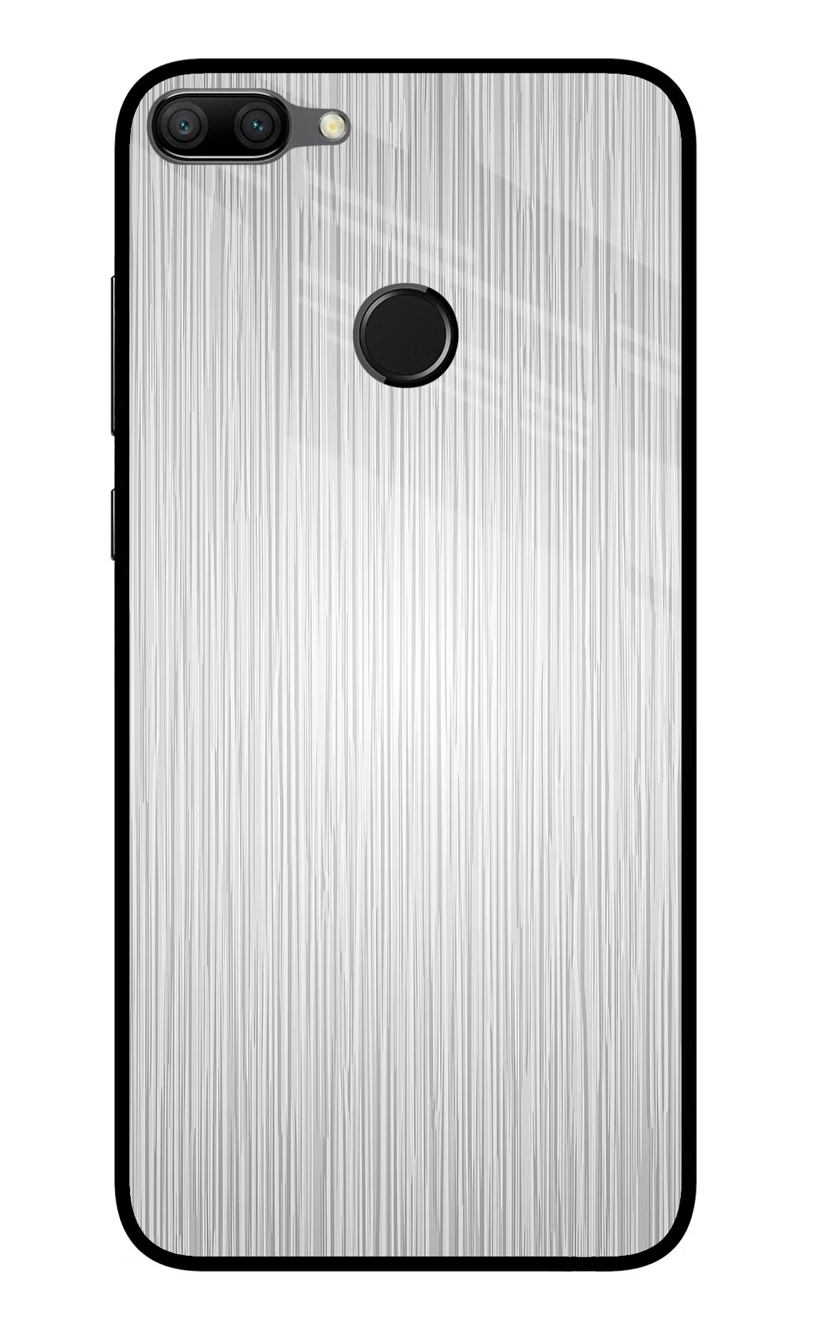 Wooden Grey Texture Honor 9N Glass Case Back Cover by Casekaro