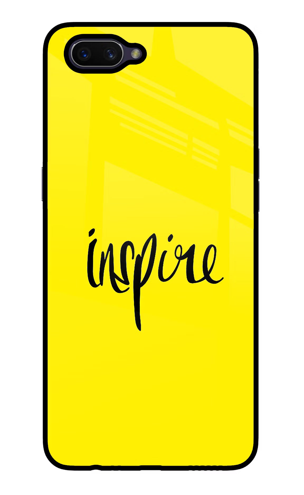Inspire Oppo A3S Glass Case Back Cover by Casekaro