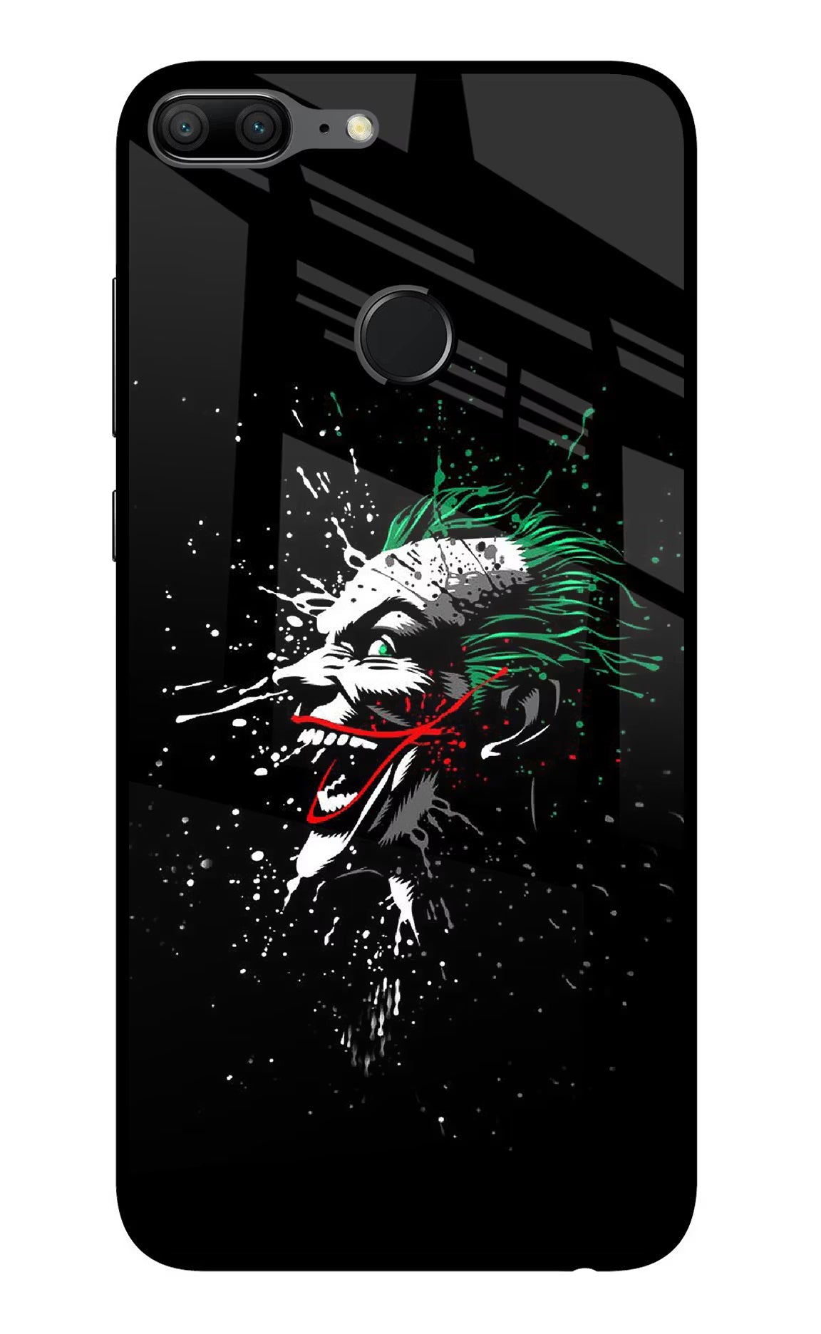Joker Honor 9 Lite Glass Case Back Cover by Casekaro