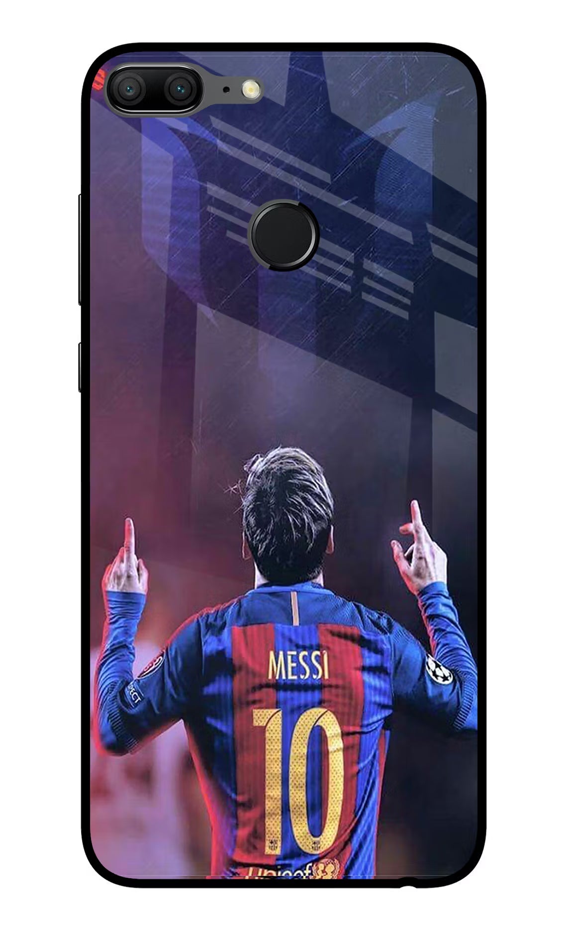Messi Honor 9 Lite Glass Case Back Cover by Casekaro