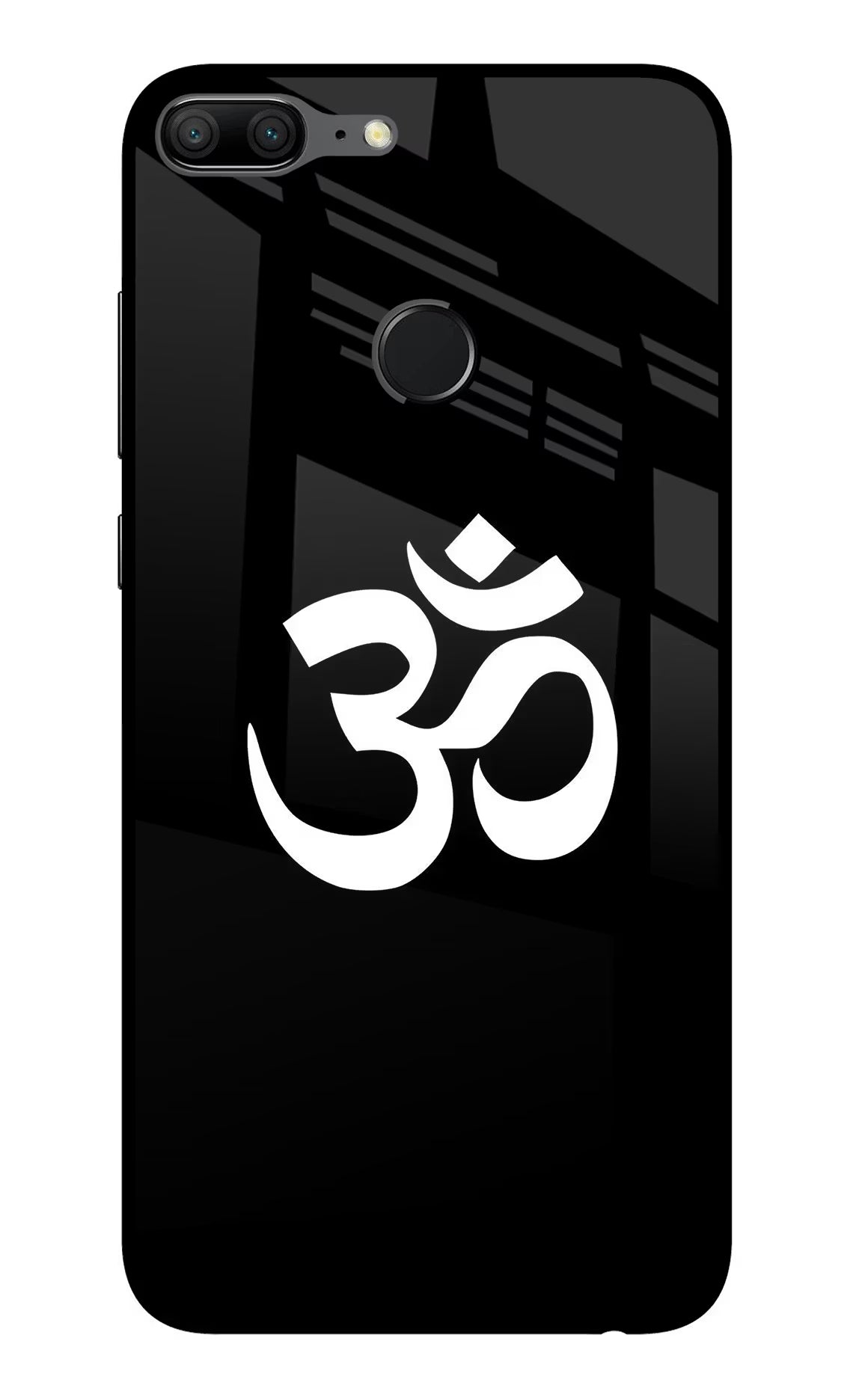 Om Honor 9 Lite Glass Case Back Cover by Casekaro