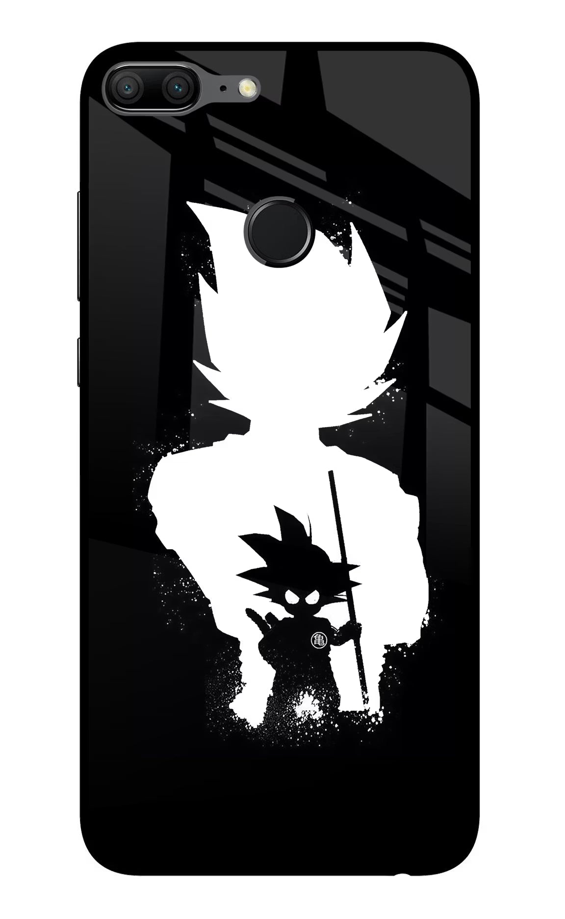 Goku Shadow Honor 9 Lite Glass Case Back Cover by Casekaro