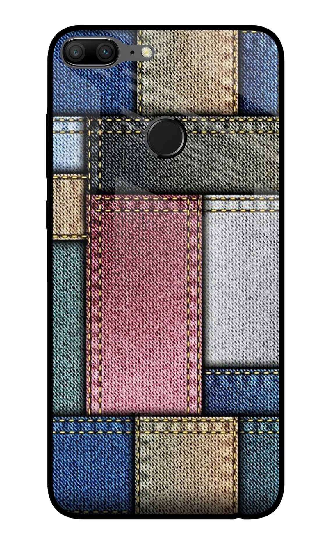 Multicolor Jeans Honor 9 Lite Glass Case Back Cover by Casekaro