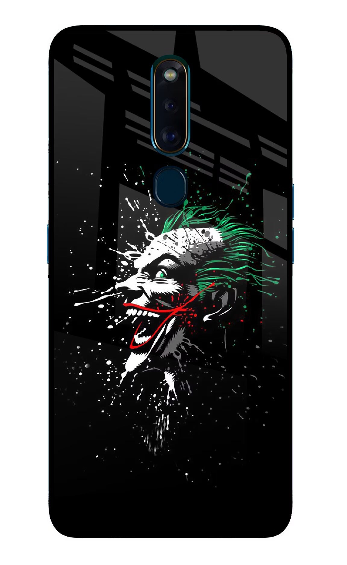 Joker Oppo F11 Pro Glass Case Back Cover by Casekaro