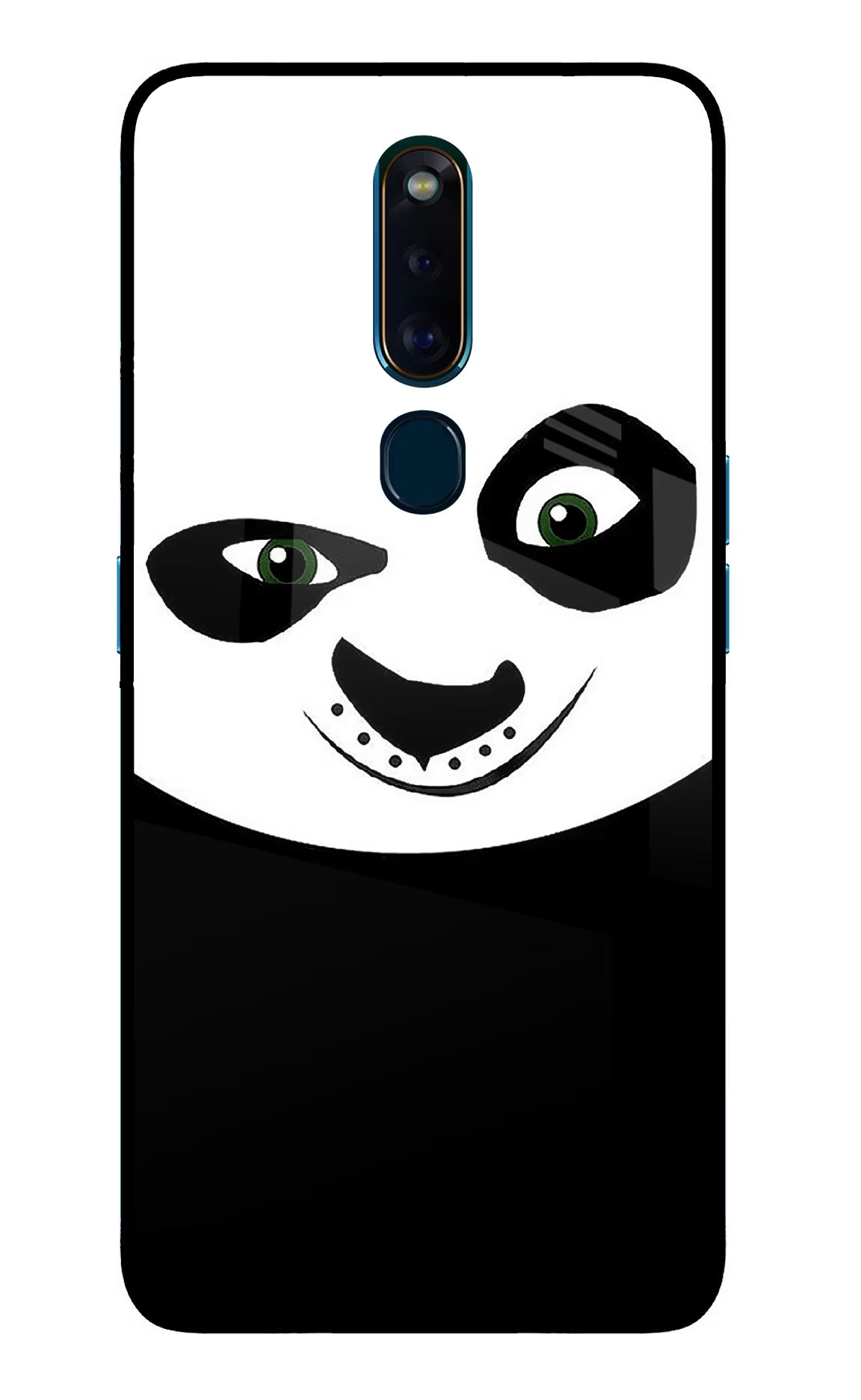 Panda Oppo F11 Pro Glass Case Back Cover by Casekaro