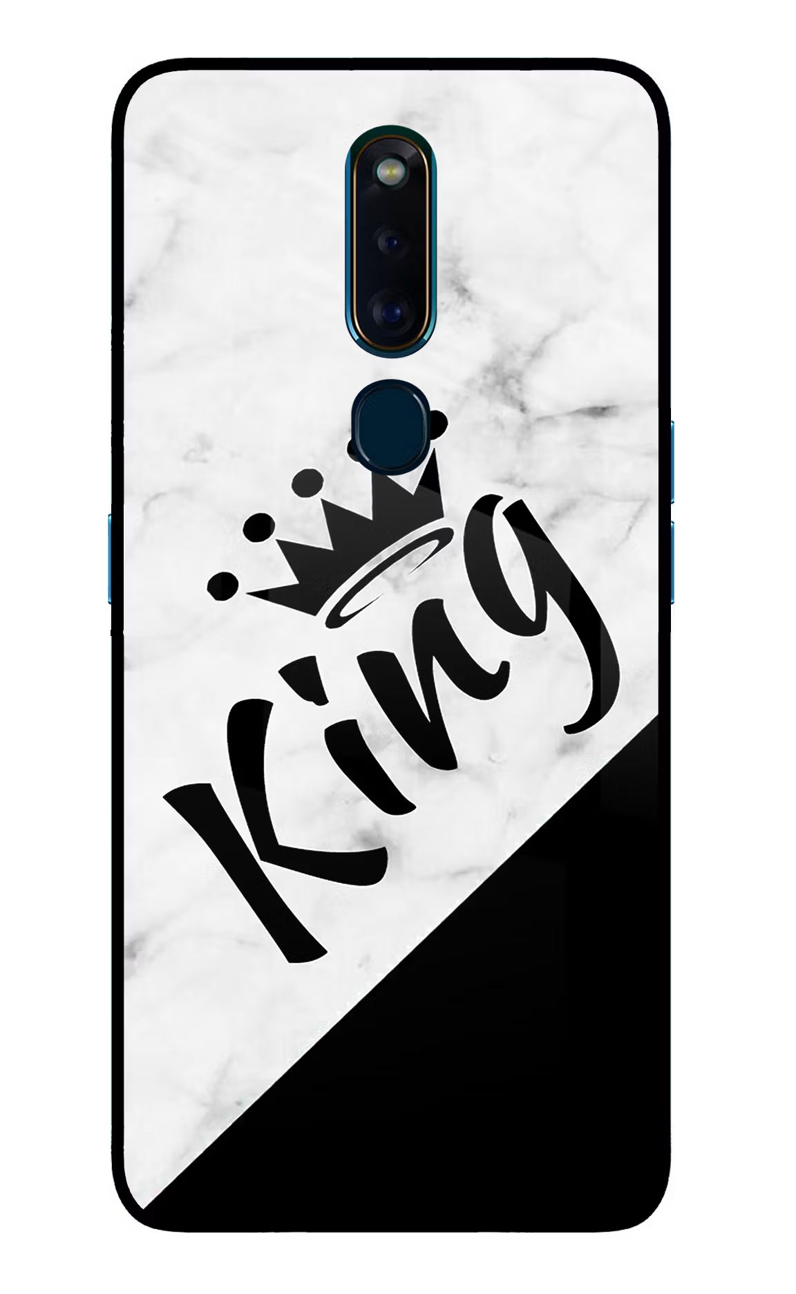 King Oppo F11 Pro Glass Case Back Cover by Casekaro