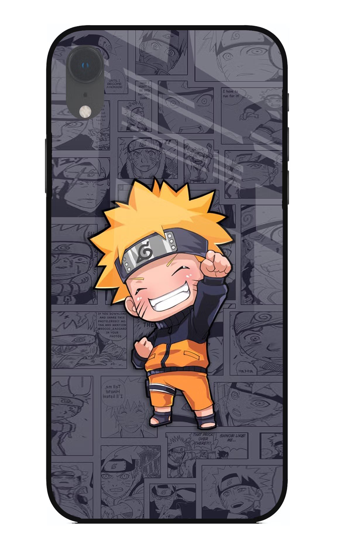 Chota Naruto iPhone XR Glass Case Back Cover by Casekaro