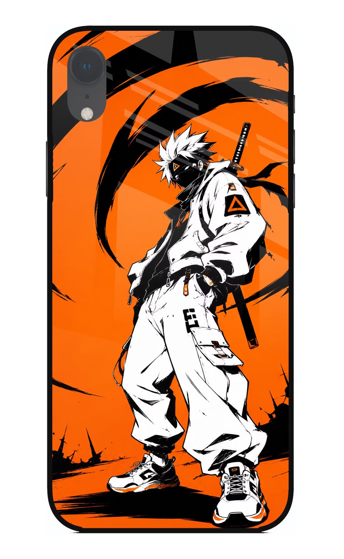 Street Samurai  iPhone XR Glass Case Back Cover by Casekaro