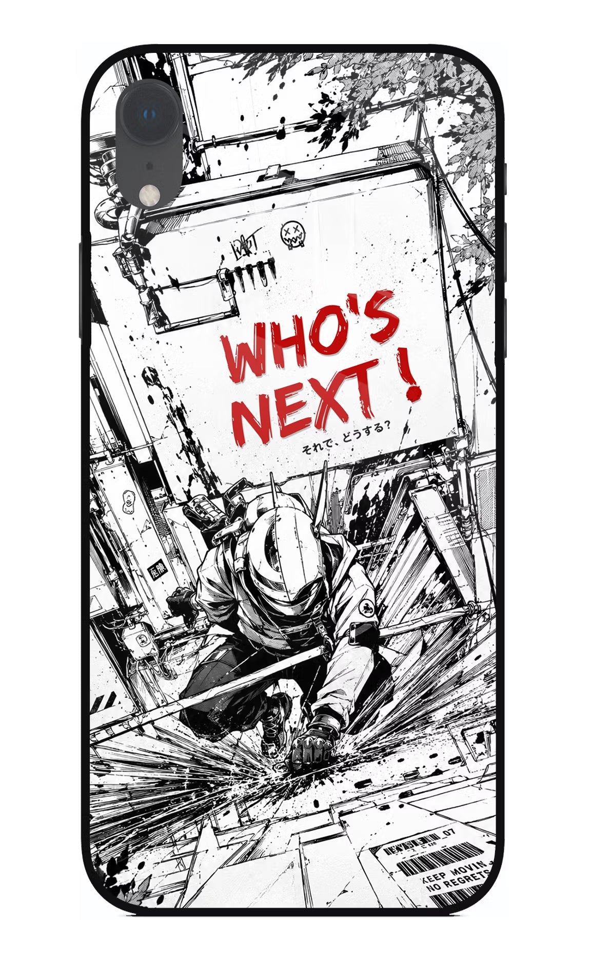 Who's Next iPhone XR Glass Case Back Cover by Casekaro