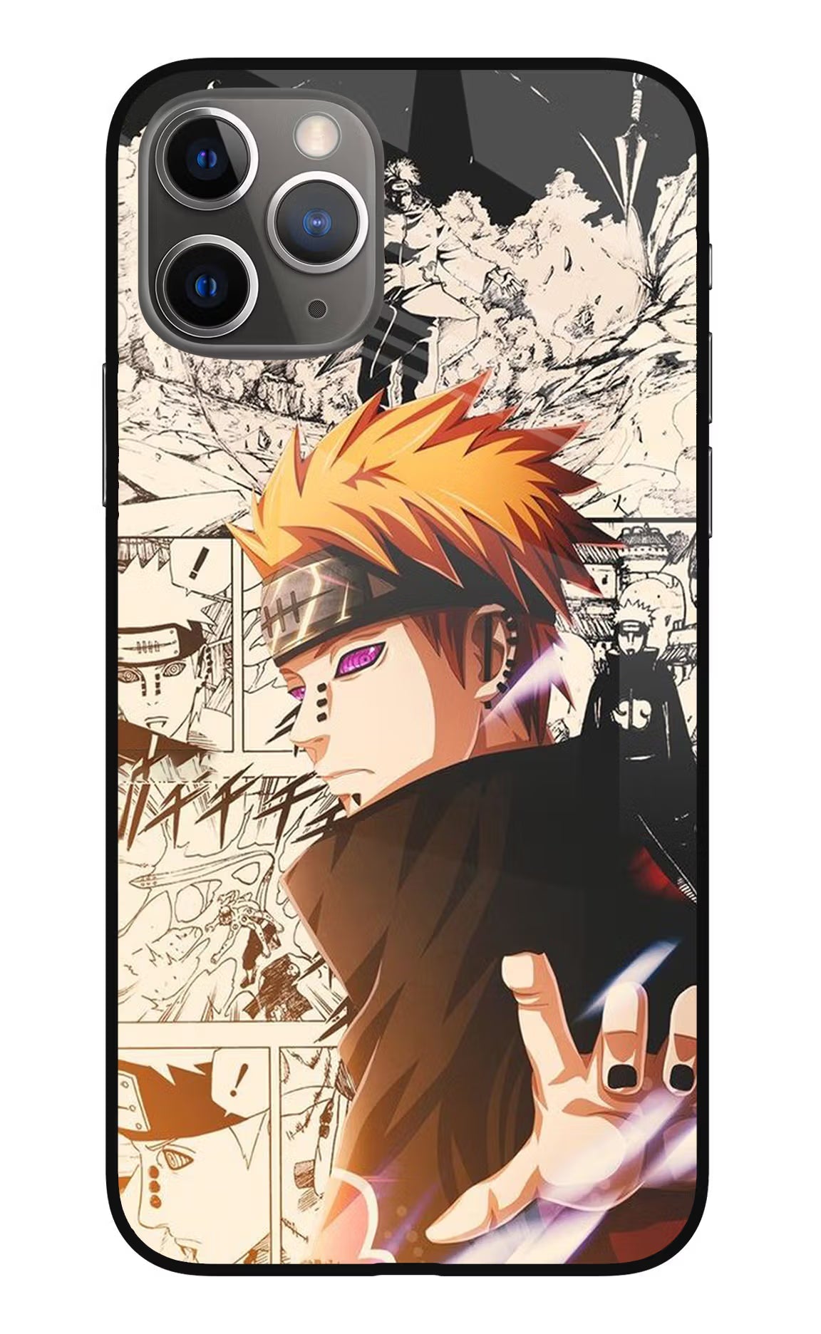 Pain Anime iPhone 11 Pro Max Glass Case Back Cover by Casekaro