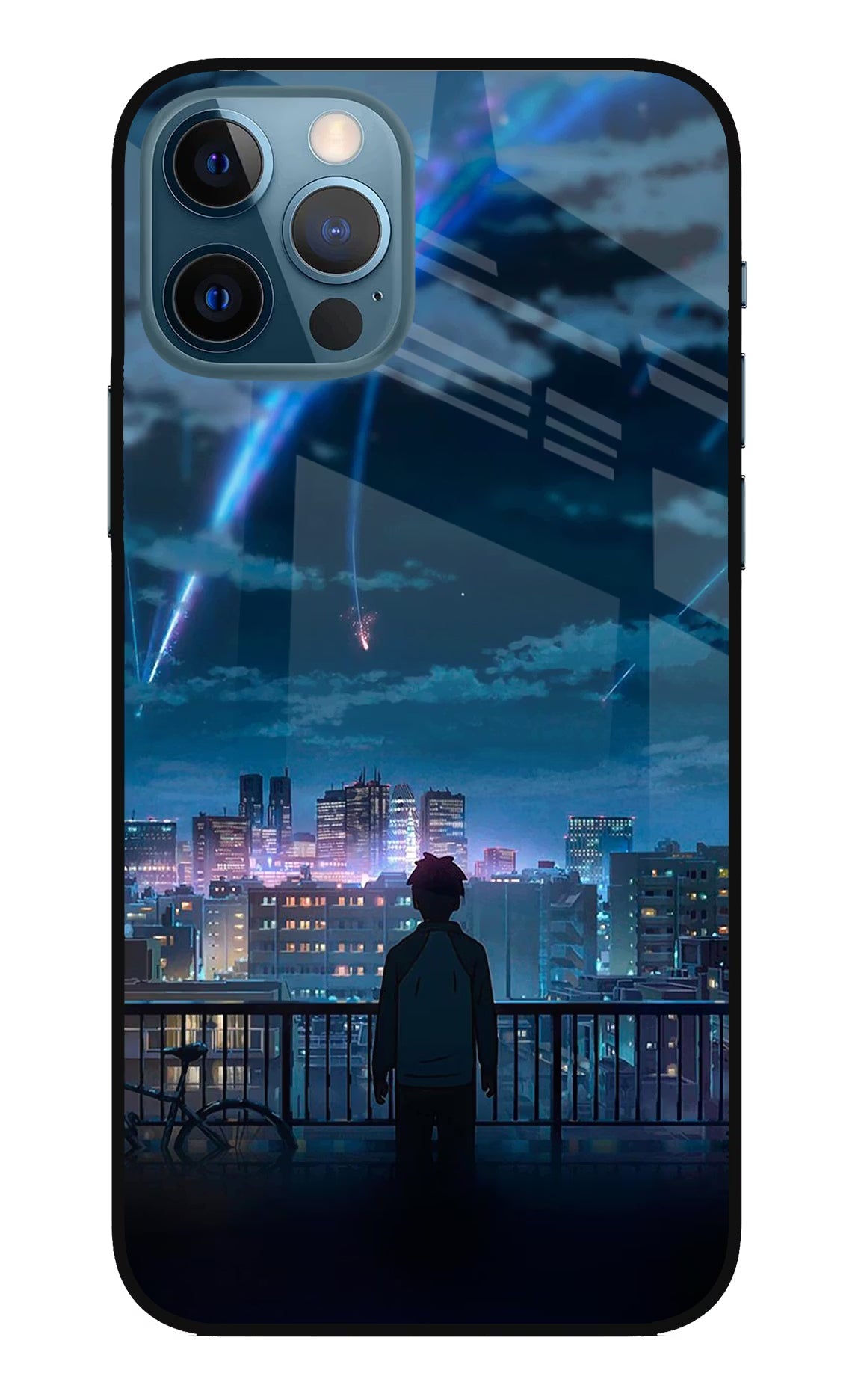 Anime iPhone 12 Pro Glass Case Back Cover by Casekaro