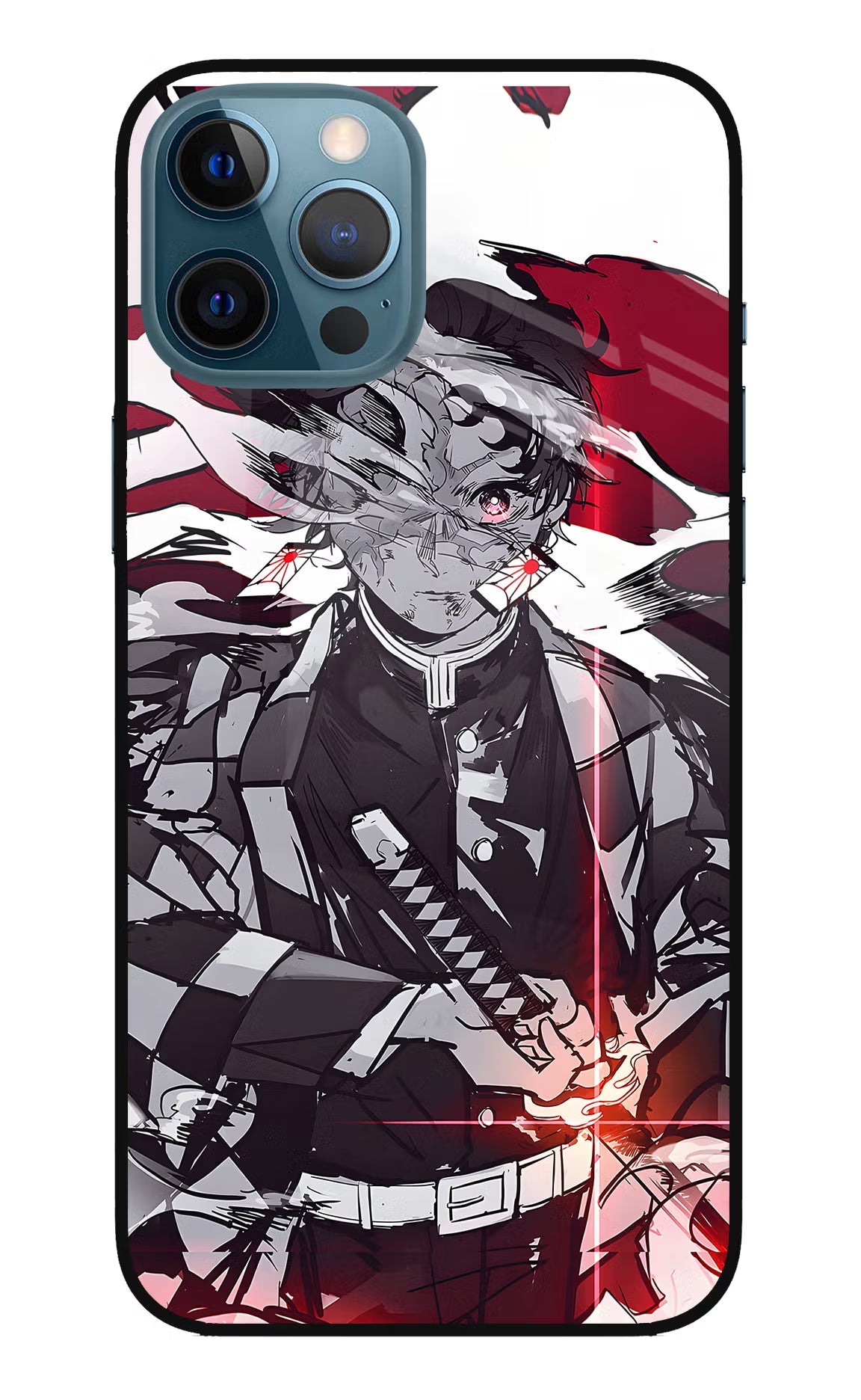 Demon Slayer iPhone 12 Pro Max Glass Case Back Cover by Casekaro