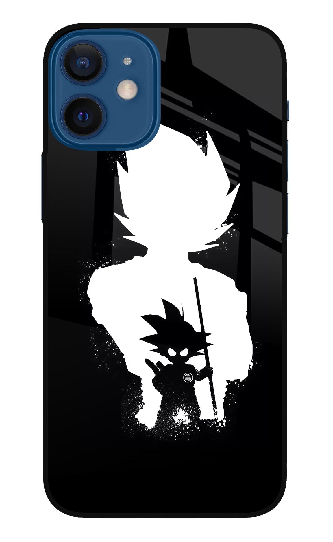 Goku Shadow iPhone 12 Mini Glass Case Back Cover by Casekaro